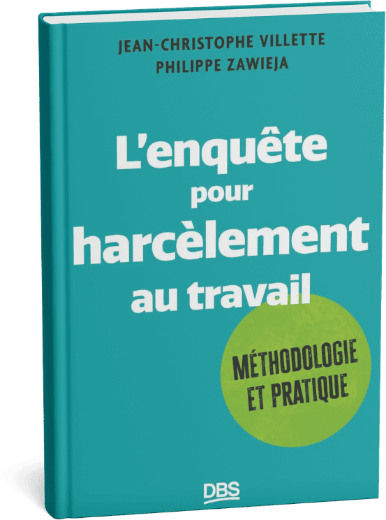 Couverture du Livre Lenquête pour harcèlement au travail 3D